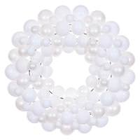 Vickerman 24" White Ball Ornament Christmas Wreath