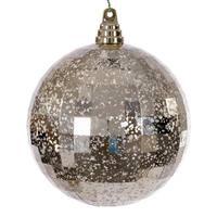 Vickerman 6" Champagne Mirror Mercury Christmas Ornament (2 Pack)