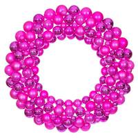 Vickerman 30" Hot Pink Ball Ornament Christmas Wreath