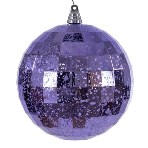 8" Lavender Mirror Mercury Christmas Ornament