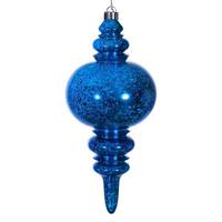 Vickerman 13" Blue Mercury Finial Christmas Tree Ornament 