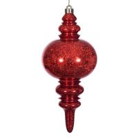 Vickerman 13" Red Mercury Finial Christmas Tree Ornament 