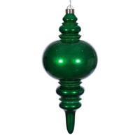 Vickerman 13" Green Candy Glitter Finial Christmas Tree Ornament 