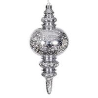 Vickerman 13" Silver Mercury Finial Christmas Tree Ornament 