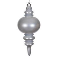 Vickerman 13" Silver Candy Glitter Finial Christmas Tree Ornament 