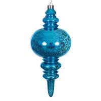 Vickerman 13" Turquoise Mercury Finial Christmas Tree Ornament 
