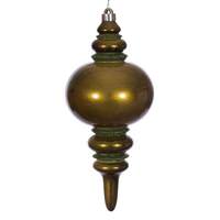 Vickerman 13" Olive Candy Glitter Finial Christmas Tree Ornament 