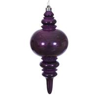 Vickerman 13" Plum Mercury Finial Christmas Tree Ornament 