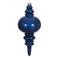 Vickerman 13" Midnight Blue Candy Glitter Finial Christmas Tree Ornament 