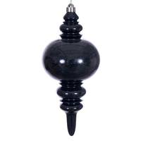 Vickerman 13" Black Mercury Finial Christmas Tree Ornament 