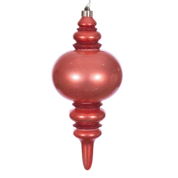 13" Bittersweet Candy Glitter Finial Christmas Tree Ornament 