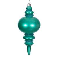 Vickerman 13" Teal Candy Glitter Finial Christmas Tree Ornament 