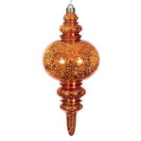 Vickerman 13" Burnish Orange Mercury Finial Christmas Tree Ornament 