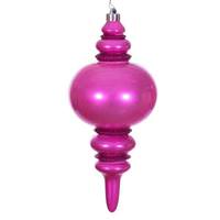 Vickerman 13" Hot Pink Mercury Finial Christmas Tree Ornament 