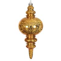 Vickerman 13" Antique Gold Mercury Finial Christmas Tree Ornament 