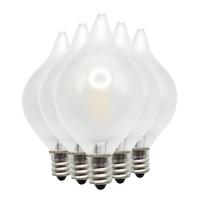 Vickerman 0.6 watt 120 volt G45 Candelabra Screw Base Red/ Warm White  Flame Tip LED Replacement Bulbs (5 Pack)
