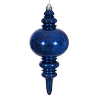 Vickerman 13" Midnight Blue Mercury Finial Christmas Tree Ornament 