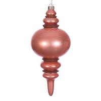 Vickerman 13" Coral Glitter Finial Christmas Tree Ornament 