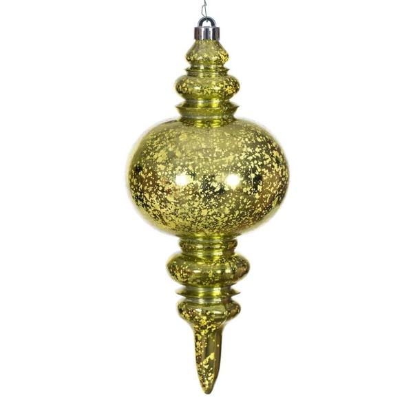 13" Lime Mercury Finial Christmas Tree Ornament 