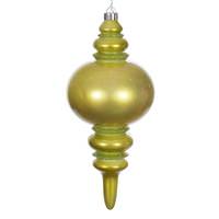 Vickerman 13" Lime Glitter Finial Christmas Tree Ornament 