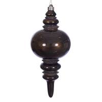 Vickerman 13" Chocolate Glitter Finial Christmas Tree Ornament 