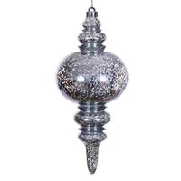 Vickerman 13" Pewter Mercury Finial Christmas Tree Ornament 
