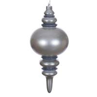 Vickerman 13" Pewter Candy Glitter Finial Christmas Tree Ornament 