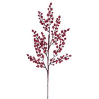 Vickerman 24"  Red Crab Apple Mixed Berry Artificial Spray (3 Pack)
