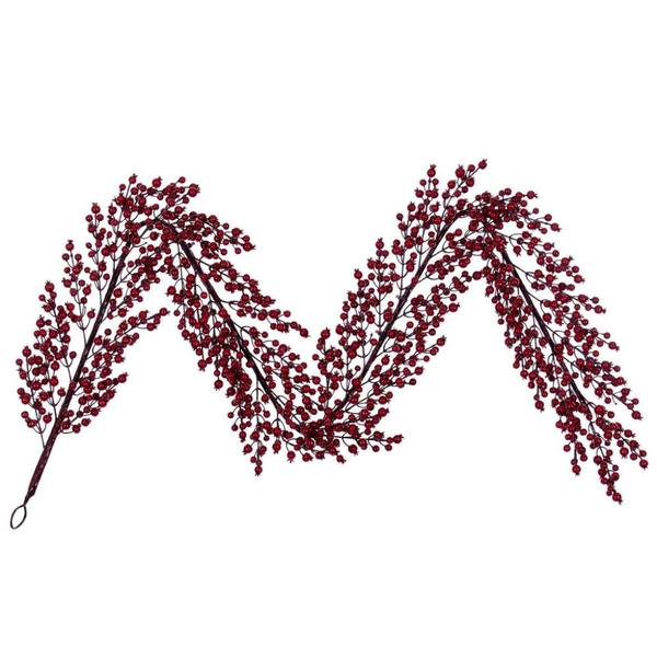 72" Red Crab Apple Mixed Berry Artificial Christmas Garland