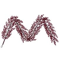 Vickerman 72" Red Crab Apple Mixed Berry Artificial Christmas Garland