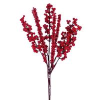 Vickerman 14" Mixed Red/Dark Red Berry Unlit Pick (6 Pack)