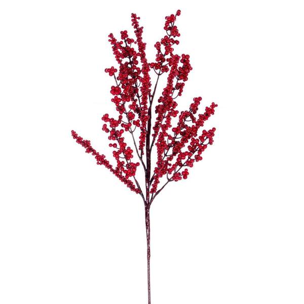 24" Mixed Red / Dark Red Berry Artificial Spray (3 Pack)