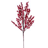 Vickerman 24" Mixed Red / Dark Red Berry Artificial Spray (3 Pack)