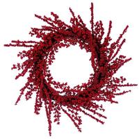 Vickerman 28" Mixed Red & Dark Red Berry Light Artificial Christmas Wreath