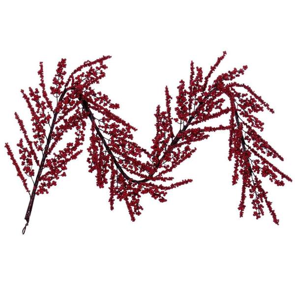 72" Mixed Red & Dark Cluster Berry Artificial Christmas Garland