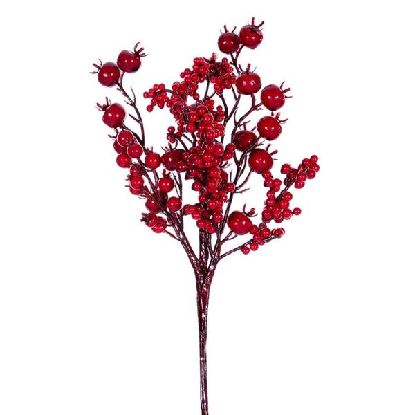 14" Red Deluxe Mixed Berry Unlit Pick (6 Pack)