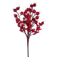 Vickerman 14" Red Deluxe Mixed Berry Unlit Pick (6 Pack)