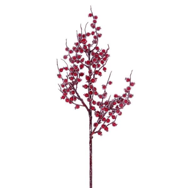 24"  Winter Icy Red Berry Artificial Spray (3 Pack)