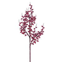 Vickerman 24"  Winter Icy Red Berry Artificial Spray (3 Pack)