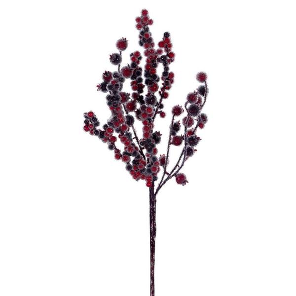14" Icy Red / Burgundy Berry Unlit Pick (6 Pack)