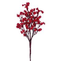 Vickerman 14" Red Petite Cluster Unlit Pick (6 Pack)