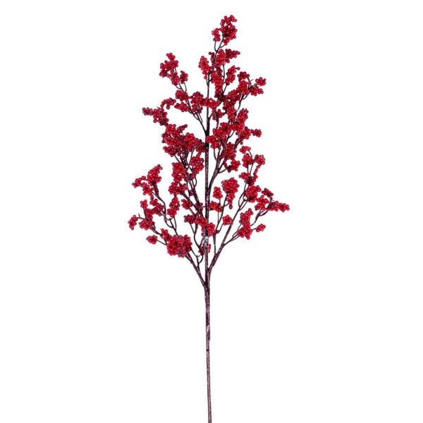 24" Red Petite Cluster Berry Artificial Spray (3 Pack)