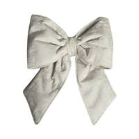 Vickerman 12" x 15" Plush White Velvet Christmas Bow