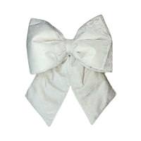Vickerman 18" x 23" Plush White Velvet Christmas Bow