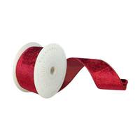 Vickerman 2.5" x 10Yd Wine Plush Velvet Christmas Ribbon