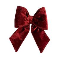 Vickerman 12" x 15" Plush Wine Velvet Christmas Bow