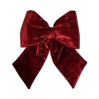 Vickerman 18" x 23" Plush Wine Velvet Christmas Bow