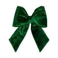 Vickerman 12" x 15" Plush Emerald Velvet Christmas Bow