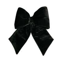 Vickerman 18" x 23" Plush Black Velvet Christmas Bow