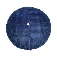 Vickerman 84" Plush Midnight Blue Velvet Christmas Tree Skirt